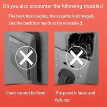 5/10Pcs Wall Switch Box Repairer With Screws, Electrical Outlet Box Repair Bracket, Wall Mounted Socket Cassette Fixing Support Tool For Broken Junction Box - Diamond - View 8