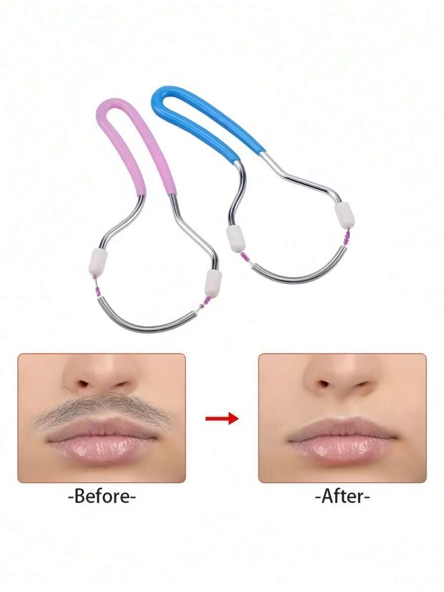 Facial Hair Remover, Epilator, Shaver, Stainless Steel Spring Hair Removal Tool, Facial Hair Removal Device - View 1