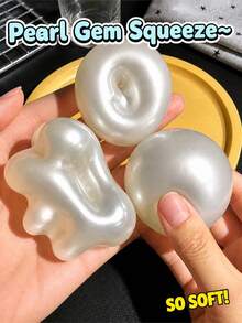 1 buah Mainan Remas Squishy Mutiara yang Dapat Dibentuk, Bola Pereda Stres Sensorik yang Lambat Mengembang, Mainan Pereda Kegelisahan dan Dekompresi yang Dapat Dibentuk untuk Dewasa, Mainan Pereda Tekanan Tangan dan Kecemasan, Hadiah Ulang Tahun, Natal, Paskah dan Pesta, Pengisi Tas Bingkisan - Putih - View 7