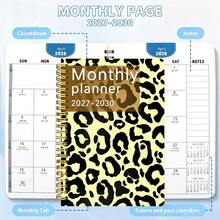 2pcs Monthly Planner Academic Schedule Notebook And Pen, Spiral Bound Multi-Function Monthly Planner, Suitable For Students, Office And Business Use, Perfect For Daily Planning, Gold Spiral Binding, Vintage Luxury Avant-Garde Style Notebook, Gift For Friends - Multiple Styles - View 8