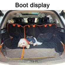 Waterproof Dog Car Seat Cover Hammock, 3-In-1 Detachable Design, Suitable For Back Seat, Trunk, Front Seat, Scratch-Resistant Pet Car Protector, Fits Large Dogs, SUV, Truck, Pickup - Multicolor - View 8
