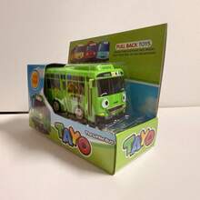1pc And 4pcs Mini School Bus - Rebound Mini Bus Puzzle Toy Set - Multicolor - View 9