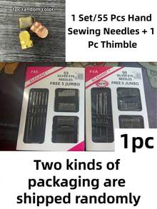 55pcs Silver Hand Sewing Needle Set, Stainless Steel Material, Includes Various Sizes And Specifications; Suitable For Clothing Repair, Sewing, Embroidery And Various DIY Crafts, Ideal For Sewing Beginners, Professional Tailors And Craftspeople, Practical Home Embroidery Sewing Tools - A - View 14