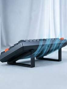 2pcs Minimalist Ergonomic Keyboard Stands, Sturdy And Durable, Adjustable Tilt Angle Design, Effectively Relieve Hand Fatigue, Suitable For Students, Office, Remote Work And Home Use, Convenient For Desktop Storage, Practical Computer Accessories, Great Gift Choice For Back To School And New Year - A - View 6