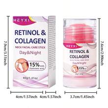 HEYXI 1PC Krim Retinol Leher & Wajah, Melembapkan Tahan Lama, Menutrisi Kulit Leher & Wajah, Kaya Niacinamide, Kolagen, Desain Stik, Praktis Digunakan - Krim Leher - 40g - View 12