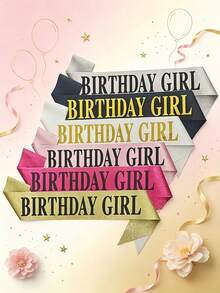 1pc Women's Birthday Party Headbands And Shoulder Straps Enhance Party Atmosphere And Commemorative Significance - Multicolor - View 9