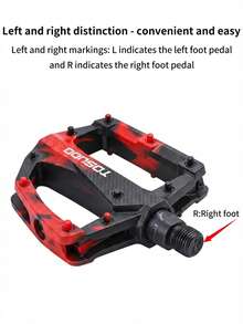 TOSUOD Mountain Bike Ball Bearing Pedals Plastic Double Steel Ball Camouflage Ball Bearing Pedals Commuter Bike Plastic Pedals - Multicolor - View 8
