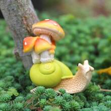 1pc Snail Resin Craft Small Ornament Creative Resin Decorative Craft Succulent Moss Landscape Micro Scenery - Snail - View 3