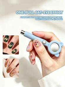 Double-Sided Multi-Function Strong Nail Art Magnetic,For Cat Eye Gel Polish Nail Magnet Tool Magic Manicure Tools Professional & DIY Manicure Pedicure, Professional Salon Quality Multifunctional Magnet,3D Magnetic Nail Design Accessory Tools. - Multicolor - View 4