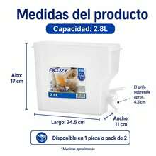 Beverage Ice Bucket & Beverage Dispensers - White - View 9