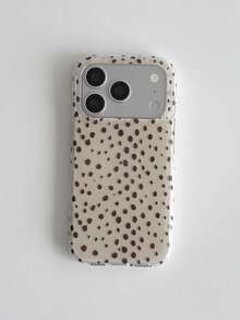 1pc Korean Minimalist Autumn/Winter Brown Leopard Y2K Phone Case, Premium High-End Style, Compatible With Phone 18 Pro Max/18 Pro/17 Pro Max/17 Pro/17/16 Pro/16/16 Pro Max/15 Pro/15 Pro Max/Shockproof IMD/14 Pro/14 Pro Max/14/13 Pro Max/13 Pro/13/12 Pro Max/12 Pro/11 Pro Max/11, Unique Niche Design, Smooth Touch, Popular Holiday And Birthday Gift - Multicolor - View 2