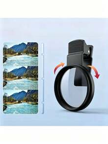 Outdoor Camping Single-Lens Phone Clip-On Lens, High-Definition Wide-Angle Macro Lens, MINI Lightweight Magnifier, Outdoor Travel Accessory, Holiday Gift, Suitable For Camping, Travel, Photography - Multicolor - View 8