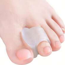 1 Pair Soft Toe Separator Cushions, Comfortable Foot Care Pads Suitable For High Heels And Sports Shoes - Multicolor - View 4