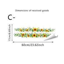 1/3pcs Ivy Sunflower Christmas Pine Vine Wall Sticker, Removable Self-Adhesive Waterproof PVC Decal For Door Frames, Living Room, Bedroom Home Decor - Wall Stickers - View 11