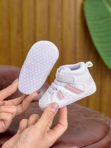 Infant Girls' Sports Shoes, Soft Comfortable Fashionable Walking Shoes, Suitable For Spring, Autumn, Winter, Home And Daily Use, 0-1 Years Old - Pink - View 7