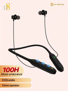 D8Wireless Neckband Headphones | Superior Stereo Sound With Balanced Armature, Built-In Microphone |In-Ear Wireless Earbuds With Mic For Calls & Music | BT5.3Stable Connection, Compatible With IP &Android | Ideal For Work, Gym Running & Daily Commute - View 17