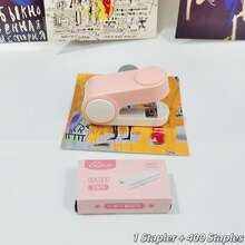 Macaron Mini Stapler Set, Portable Small Stapler For Students, Handheld Paper Binding Manual Stapler For Homework Exam Papers, Stationery Supplies - Multi Colors - View 9