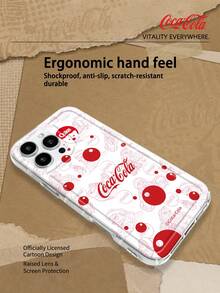 Coca Cola Officially Authorized Phone Case With Exquisite Retro American Pattern Printing For Shock And Drop Protection. Compatible With IPhone 18pro 18promax 18Fold 17, 17 Pro, 17 Pro Max, 11, 12, 13, Apple 15, 16 Pro,16 Pro Max,14 Plus,16 Plus,15 Pro,16 Max,XR, Waiting For The Model. Halloween Gifts For Family And Friends - Clear - View 5