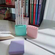 Nắp bảo vệ bút chì trong suốt, dụng cụ hỗ trợ cầm bút và điều chỉnh tư thế viết - nhiều màu - Xem 12