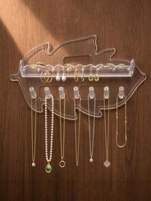 4/2/1pc Leaf Design Jewelry Display Stand, Necklace Earring Stud Storage Hooks, Multi-Functional Jewelry Storage Hooks With 7 Hooks, Suitable For Necklaces, Bracelets And Earrings, Durable Plastic Material, Home Decor Storage Rack, Space-Saving, Can Display Rings, Earrings And Accessories, Jewelry Tower, Jewelry Display Stand - Multicolor - View 11