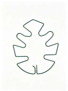 1pc Metal Turtle Shell Leaf-Shaped Plant Support Stake - Durable Monster Clip, Unique Design Suitable For Climbing Plants, Turtle Shell Bamboo Clip, Ideal Plant Support Device, Helps Plants Grow Healthily - Multi-color - View 13