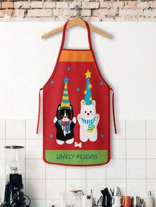 1/2/4pcs Christmas Apron, Suitable For Kitchen Cooking, Home Life, And Also A Great Gift Choice For Friends. - Multicolor - View 8