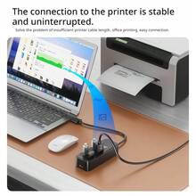 Kabel Ekstensi Konverter Splitter 4 Port USB 3.0 Hub Acer 1-ke-4 dengan Port Daya untuk Laptop Desktop Ekspansi Multi-Antarmuka 1,5m - View 9