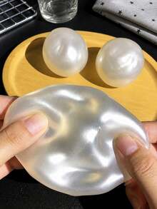 1 buah Mainan Remas Squishy Mutiara yang Dapat Dibentuk, Bola Pereda Stres Sensorik yang Lambat Mengembang, Mainan Pereda Kegelisahan dan Dekompresi yang Dapat Dibentuk untuk Dewasa, Mainan Pereda Tekanan Tangan dan Kecemasan, Hadiah Ulang Tahun, Natal, Paskah dan Pesta, Pengisi Tas Bingkisan - Putih - View 2