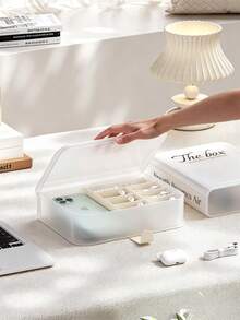 Desktop Drawer Storage Box, Suitable For Cables, Chargers And Earphones - Multicolor - View 4