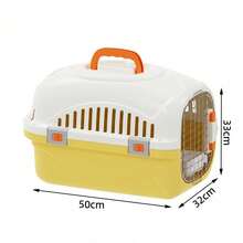 1-Pack Portable Hard Shell Cat Carrier, Secure Pet Travel Crate With Latch, Top-Opening Design And Ventilation Holes, Suitable For Kittens, Puppies, And Small Pets - Multicolor - View 13