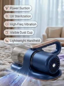 HYUNDAI Wireless Mattress Vacuum Cleaner With Dust Mite Removal Function, Convenient Design, UV Sterilization, Strong Suction, Low Noise, Suitable For Mattress, Sofa, Pillow And Carpet - Blue - View 8