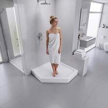 Angle Shower Base Corner Shower Pan Corner Shower Tray For Bathroom - 1 Piece - View 5