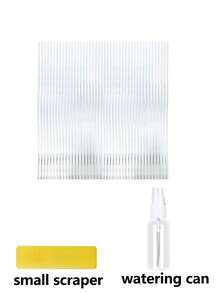 1 Roll Textured Decorative Glass Privacy Film, 100% UV Blocking Anti-Peeping Privacy Protection For Home, Office, Kitchen, Window Privacy Film, Glass Film, Window Shade, Room Decor, Window Film, Halloween Decor, Christmas Home Decor - White - View 11