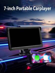 7" Touchscreen Carplay Portable Car Stereo Android Auto, Car Play Navigation, Voice Control, Remote Connection/AUX/FM, Car Radio Receiver, Loop Recording, Plug & Play, For Car Truck Van - Carplay - View 2