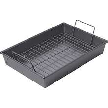 Roasting Pan With Rack - 9.5 Inch - Gray - View 1