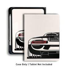 跑車 UV 列印平面圖案，適用於 保護殼 / MatePad 11.5 2025 / MatePad SE 11 吋 / Honor 平板保護殼 / Honor 9 / 10 / X8A / Pad SE 11 吋 (2023) / Pad 2 / A9 等 / 11 代 A16 保護殼 - 款式17 - 查看 3