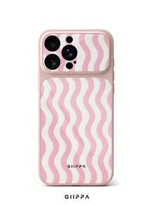 GIIPPA 1pc Pink Striped Pattern Design Phone 17 Pro Max Phone Case, Compatible With Phone 16 Pro Max, 15 Pro Max, 14 Pro Max, Korean-Style High-End Fashion Fun Phone Case, Suitable For 11/12/13/14/15/16 Pro Max Plus, Elegant Design For Men And Women, Perfect Gift For Girlfriend On Christmas, Valentine's Day, Easter, Wedding Season And Birthday! - Multicolor - View 6