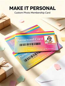 Funny Custom GAY Membership Card With Photo, Personalized Joke Membership Card, Prank Gift For Friends, Custom Photo Card, Novelty LGBTQ Humor Gift, Lesbian Pride Joke Card, Unique Best Friend Gift, College Student Gift, Gift For Him Her - Multicolor - View 1