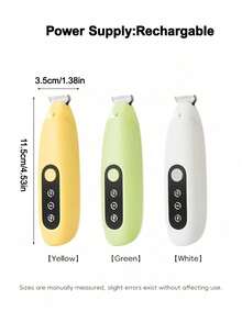LED Light Pet Electric Hair Clipper - Pet Paw Hair Trimmer, Electric Hair Clipper For Dogs And Cats, Home Pet Paw Hair Trimming Tool - Multicolor - View 10