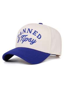 1pc Fashion And Personalized New Hip Hop Hat Letter TANNED Embroidered Baseball Hat Outdoor Adjustable Sunshade Hat Daily Casual Decorative Hat Unisex - Letter TANNED - View 5