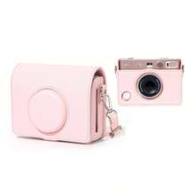 Protective Case For Fujifilm Mini Camera, Litchi Grain PU Leather Camera Bag With Photo Print Slot, Precise Charging Port Cutout, Detachable Protective Shell, Adjustable Detachable Shoulder Strap, Suitable For Travel, Pink/Black/Brown - View 10