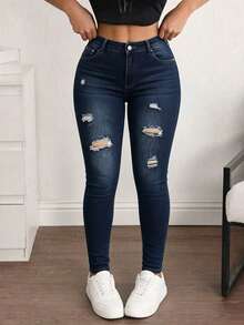 Women Jeans - Dark Wash - View 2