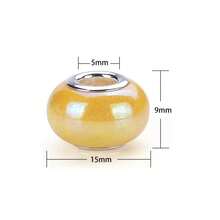 28/58/108 Resin Ceramic AB Color Round Beads As Spacers, With A Silver Bead Core, Suitable For DIY Bracelets, Jewelry Making, And Craft Making - Assorted Colors - View 2