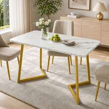 Sweiko Dining Tables - Gold - View 1