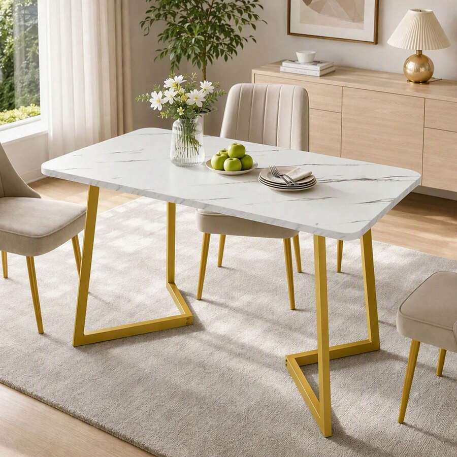 Sweiko Dining Tables - Gold - View 1