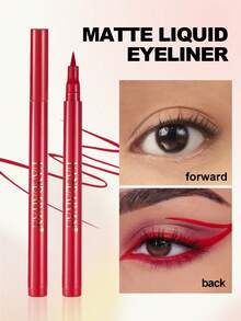 HANDAIYAN Set Eyeliner Cair Warna-warni 12 Buah: Cepat Kering, Anti Luntur, Sangat Cerah, Set Eyeliner Cair Matte - Set Hadiah Liburan Halloween, Natal, dan Cosplay. Kosmetik. Perlengkapan Pesta. Pilihan Warna Terbaik. - Hooked On You - View 5