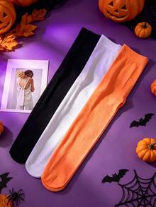 1pc Solid Color Fashion Kids Dance Tights, Girls Dance Practice Tights, Velvet Stockings, Suitable For All Seasons, Halloween, Multi-Color Options - Multicolor - View 8