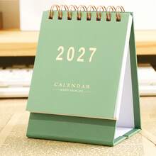 1pc 2027 Desktop Calendar, Monthly Mini Desktop Calendar, Morandi Style Calendar Desktop Memo Notepad Ornament, Suitable For Home Office, Schedule Tracking, Work Planning - Multiple Styles - View 10