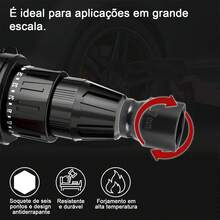 Conjunto de 20 peças de soquetes pneumáticos curtos de 1/2 polegada, soquetes sextavados e soquetes de impacto, de 8 mm a 32 mm, em aço liga cromo-molibdênio, com cantos arredondados e caixa de armazenamento. - A - Visão 5