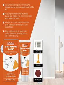 Wall Repair Kit, Wall Hole Peeling Repair Putty, Cracks, Fissures, Nail Hole Wall Repair Agent, Professional-Grade Fast Repair Solution For Wall Cracks, Holes And Other Issues, Restoring Wall To Original State, Gift For Family And Friends (New And Old Models Randomly Sent) - C - View 4